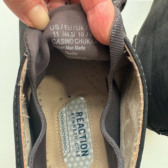 Kenneth Cole Reaction Men’s Casino Chukka Boots Dark Gray Size 11 - Picture 5 of 5